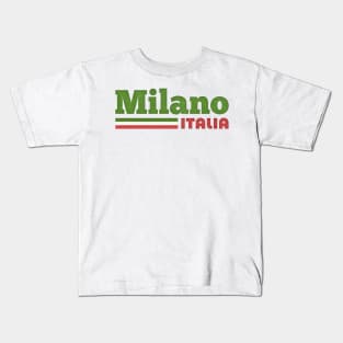 Milan, Italy // Retro Styled Italian Design Kids T-Shirt